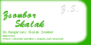 zsombor skalak business card